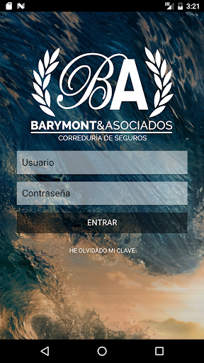Android application Barymont Gestión Seguros screenshort