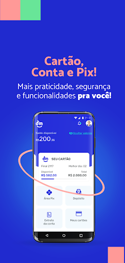 Android application DM App: Conta, Crédito e Pix screenshort