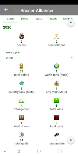 Android application Soccer Alliances screenshort