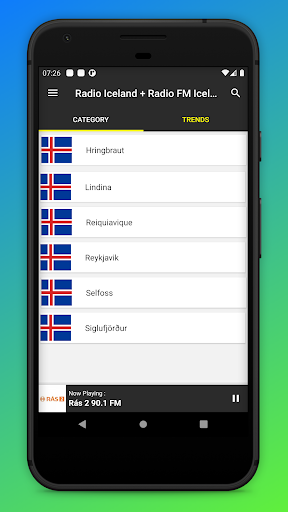Android application Radio Iceland FM - Radio App screenshort
