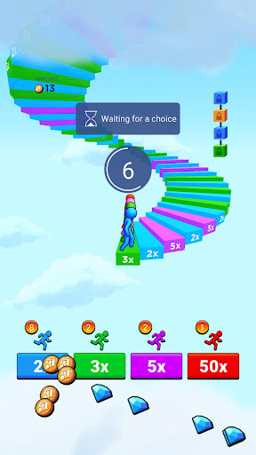 Android application Color Race: Ladder Run 3D screenshort