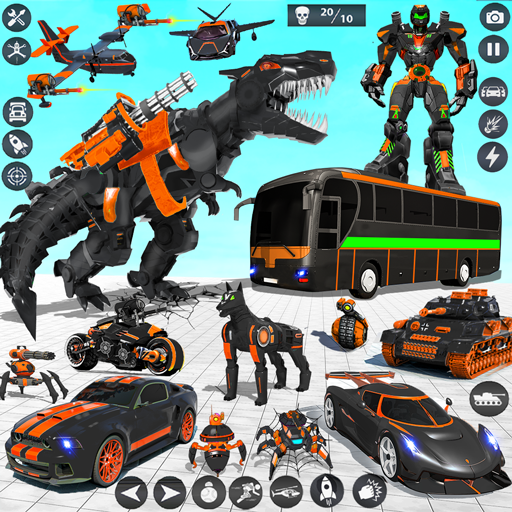 Dino Robot: Car Transform Game