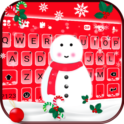 Christmas Snowman Keyboard Bac logo