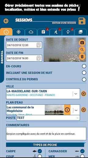 iFISH - Your fishing logbook Screen 2
