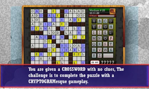 CROSSWORD CRYPTOGRAM - Puzzle
