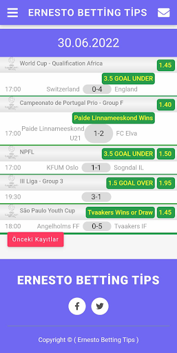 Android application Ernesto Betting Tips screenshort