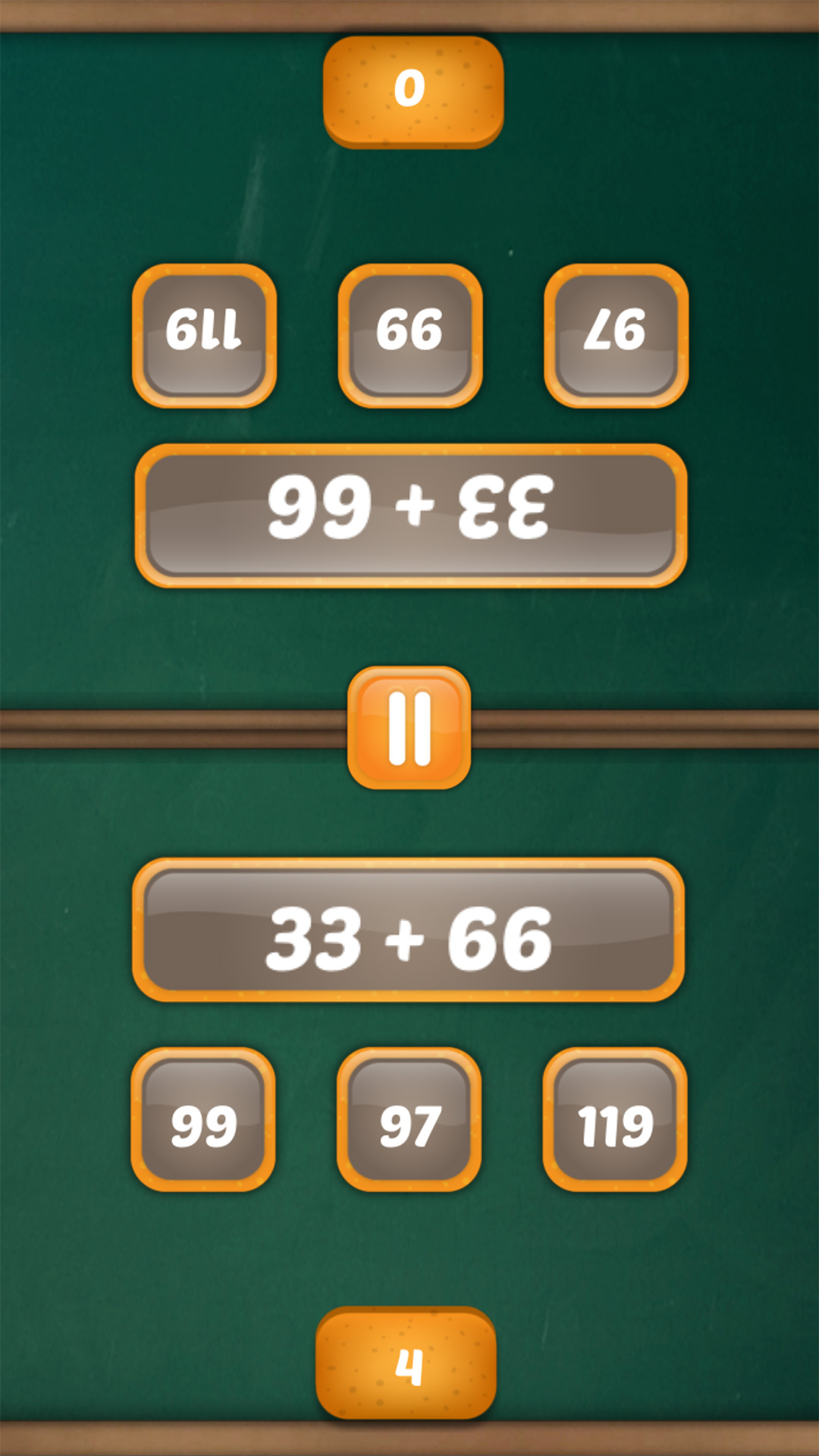 Android application Math Duel: 2 Player Math Game screenshort