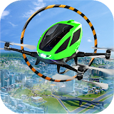 City Flying Drone Taxi icon