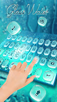 screenshot of Blue Glass Water Keyboard Theme