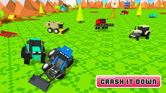 Toy Tractor Battle Crash Arena