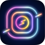 Cover Image of Download NEON GIF+TEXT Video Effects  APK