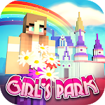 Girls Theme Park Craft: Water Slide Fun Park Games Apk