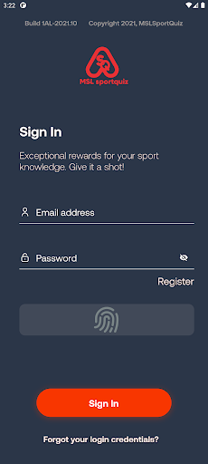 Android application MSL SportQuiz screenshort