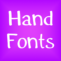 Hand fonts for FlipFont® free