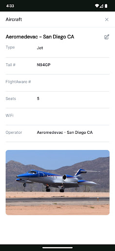 OrganFlights.com Screen 2