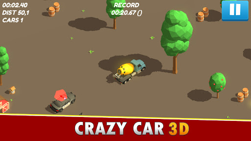 Crazy Car 3D  Wanted