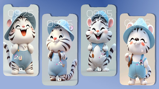 Cute Tiger Wallpaper Screen 3