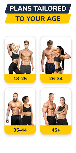 Android application AVA fitness app screenshort