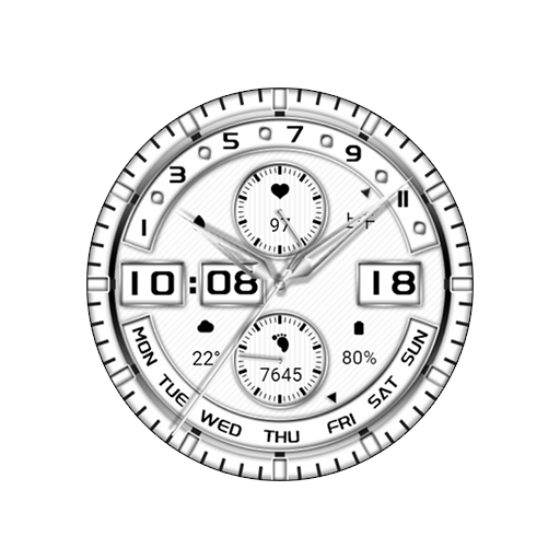 White Quartz For Wear OS Logo