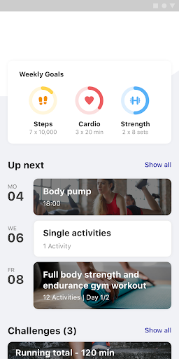 Android application Total Fitness Mix screenshort