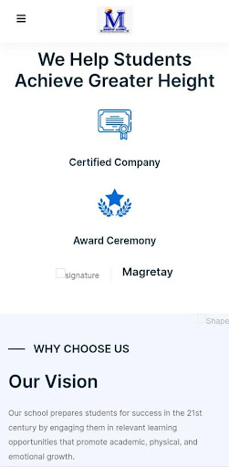 Magretay Academy Screen 2