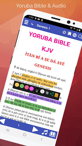 Android application Yoruba Bible: + Audio screenshort