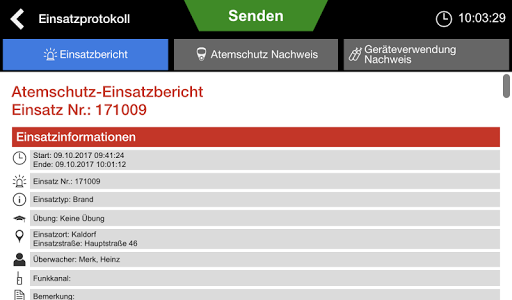 AirSec - Atemschutzüberwachung Screen 2