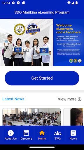Android application Marikina eLearning Program screenshort
