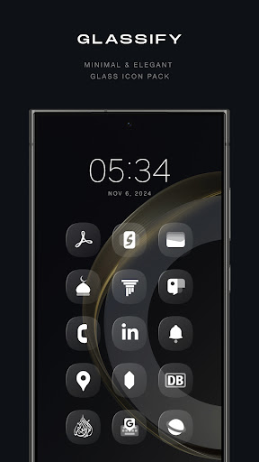 Screenshot of Glassify Icon Pack