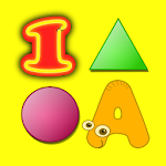 Letters Numbers Colors Shapes Flashcards for kids Apk