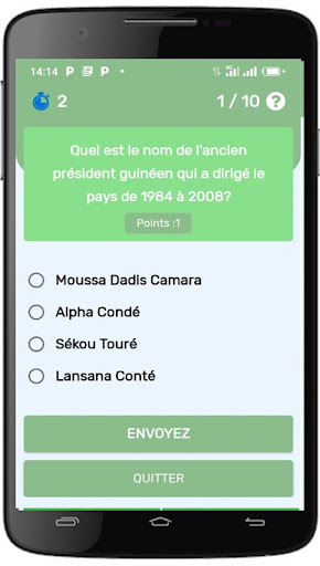Quiz Guinee Screen 3