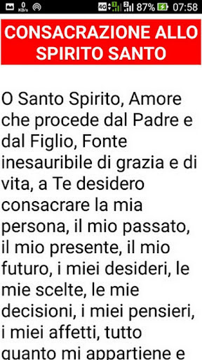 Preghiere allo Spirito Santo Screen 3