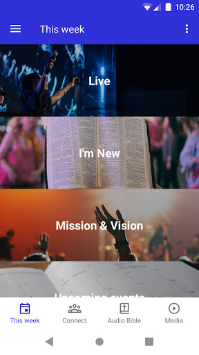 Android application Cornerstone Mennonite Church screenshort