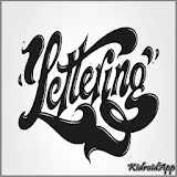 Hand Lettering 3D icon