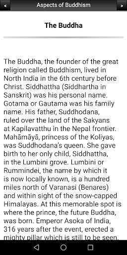 Aspects of Buddhism Screen 3