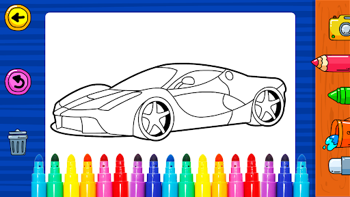 Learn Coloring & Drawing Car Games for Kids 11.0 screenshots 1