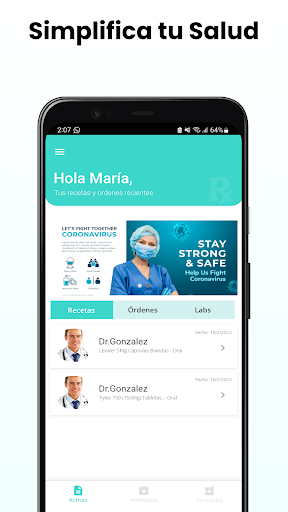 Android application Curana screenshort