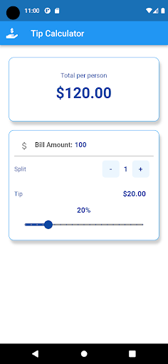 Tip Calculator Screen 3