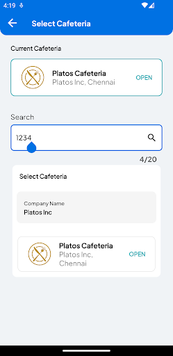 Android application Platos - Cafeteria Redefined screenshort