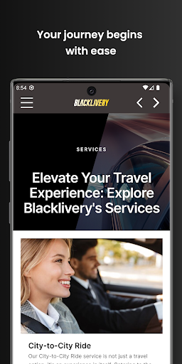 Blacklivery: Chauffeur service Screen 2