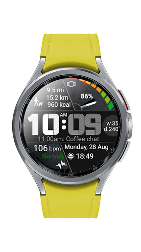 Android application Info Watch Face crc034 screenshort