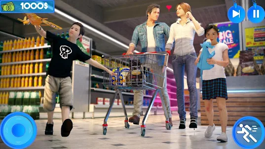 virtual mãe compras Shopping supermercado jogos