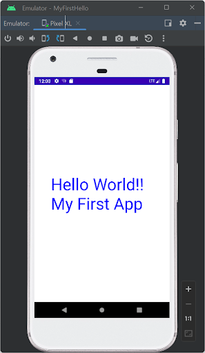 my first app Screen 2