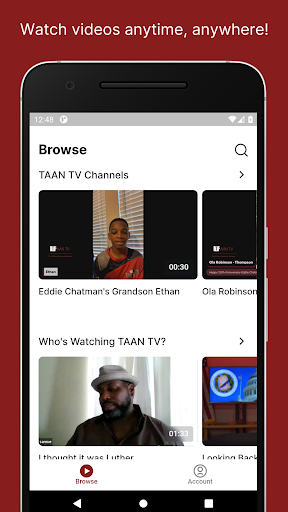 Android application TAAN TV screenshort