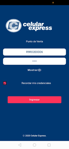 Android application Celex Punto de Venta screenshort
