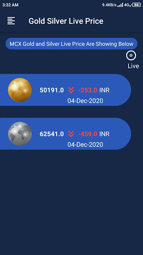 Gold Silver Live Price Screen 2