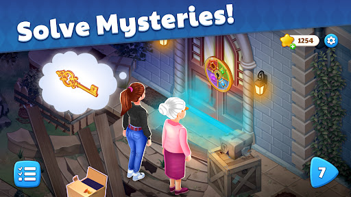 Screenshot of Mansion Mystery : Match 3 Game