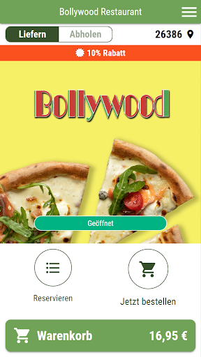 Android application Bollywood Restaurant screenshort