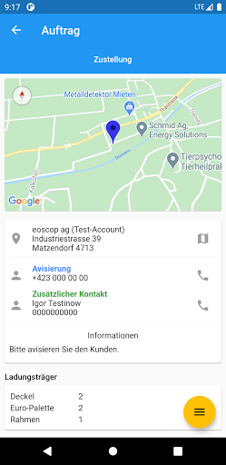 eosMX Fahrer Screen 3