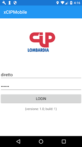 Android application xCipMobile screenshort